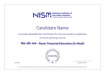 Paisa Aur Aap Hindi Course | Free NISM Financial Literacy Certification